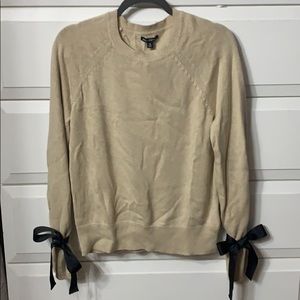 J. Crew Tan sweater with sleeve detail
